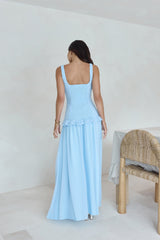 Shoreline Luxe Maxikleid Blau