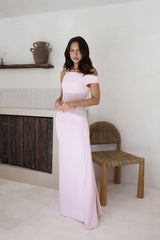 Naelle One-Shoulder Maxikleid Musk