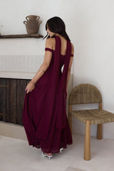 Sparkle Somewhere New Maxikleid Wein