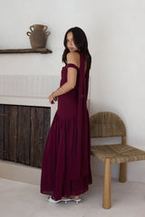 Sparkle Somewhere New Maxikleid Wein