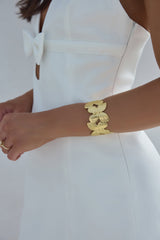 18K vergoldetes Blütenwind-Armband Gold