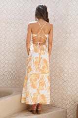 Sonnenlicht Maxikleid Gelb