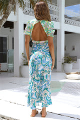 Field Of Stars Maxikleid Blau