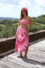 Platonischer Maxirock Pink