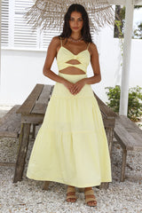 Make It Natural Maxikleid Gelb