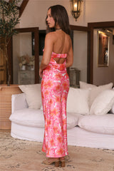 Maxikleid "Wandering Eyes" Pink