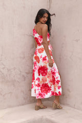 Flowers In Your Hair Maxikleid Rosa