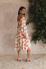 Love Affair Midikleid mit Blumenmuster