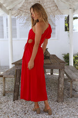 Say Goodbye Maxi-Kleid Rot