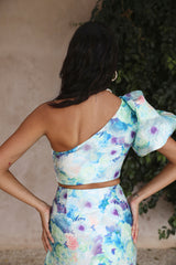 Serenity Crop Top Blau