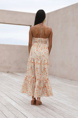 Maxikleid Sommerparadies orange