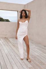 HELLO MOLLY White Sand Oasis Maxikleid Pink