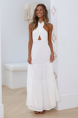 Maxikleid Sonnenblende Weiß
