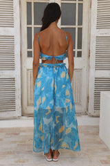 Maxikleid "Sweet Music" Blau