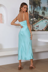 Gestohlen Küsse Maxikleid Blau