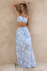 Finale Of Summer Crop Top Blau