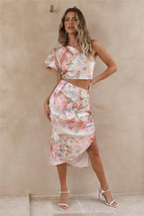 Serenity Midi-Rock Pink