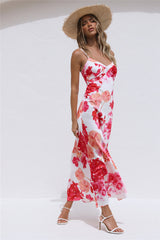 Verbotene Liebe Maxikleid Rosa