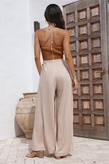 All spaced out Jumpsuit Beige