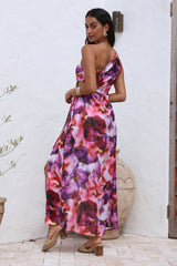 Stellen Sie mir eine Frage: Maxi-Kleid Lila