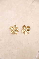 18k vergoldete Blossom Love Ohrringe Gold