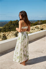 Maxikleid „Open Doors“ Grün