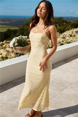 Wildblumen Maxikleid Gelb