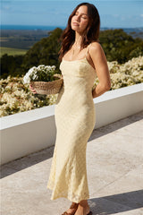 Wildblumen Maxikleid Gelb