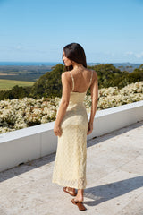 Wildblumen Maxikleid Gelb