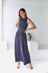 Nalla Maxikleid Marineblau