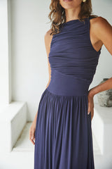 Nalla Maxikleid Marineblau