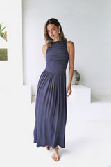 Nalla Maxikleid Marineblau