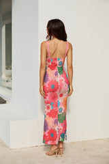 Gefundenes Oasis Mesh Maxikleid Rosa