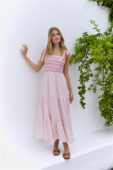 Sweet Whispers Maxikleid Rosa
