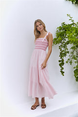 Sweet Whispers Maxikleid Rosa