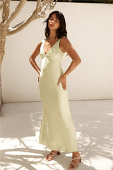 Freshen Up Maxikleid Satin Grün
