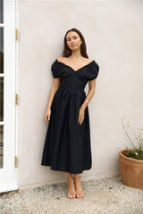 Upon A Dream Midikleid Schwarz