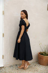 Upon A Dream Midikleid Schwarz