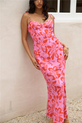 Mallorca Erinnerungen Maxikleid Pink