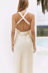 Moonlit Sway Midikleid Gelb