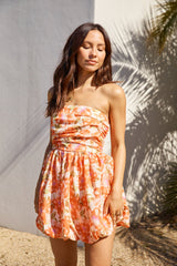 Florence Escape Ballonrock-Minikleid Orange