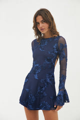 Celeste Minikleid Marineblau