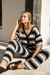Airport Mode Strickshirt Schwarz