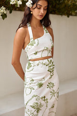 Over The Hedges Halter-Crop-Top Grün