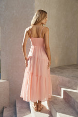 Vacay Breeze Maxikleid Rosa