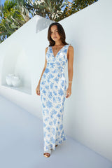 Rosewood Meadow Maxikleid Blau