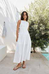 Halo Haven Maxikleid Weiß