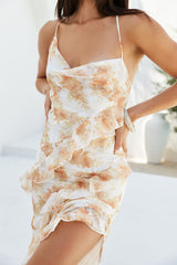 Verzaubertes Midi-Kleid „Eve“ in Orange