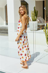 Garden Girl Trägerloses Maxikleid Orange