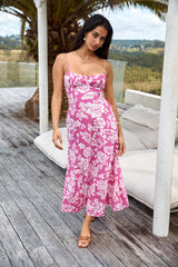 Süßestes Desire Maxikleid Rosa